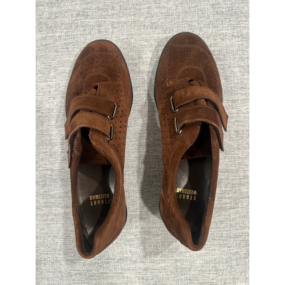 Stuart Weitzman Brown Suede Sneakers
